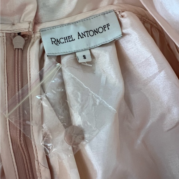 Rachel Antonoff Peach Dress 3D Petal Floral Sheer Pastel Designer 2015 Line 8 - Picture 8 of 9